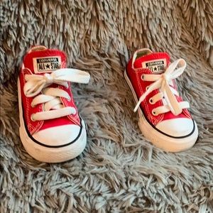 Red toddler converse